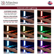 Allavino VSW6771 9 LED Light Color Options