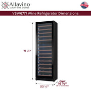 Allavino Reserva VSW6771D-2BL-WD dimensions