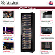 Allavino VSW6771D-2BL-WD Features