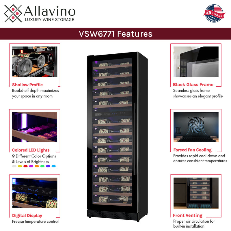 Allavino VSW6771D-2BL-WD Features