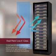 VSW6771D-2BL wine refrigerator LED pacific blue