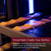VSW6771D-2BL wine refrigerator LED sapphire