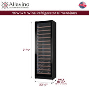 Allavino Reserva VSW6771S-1BL-WD dimensions