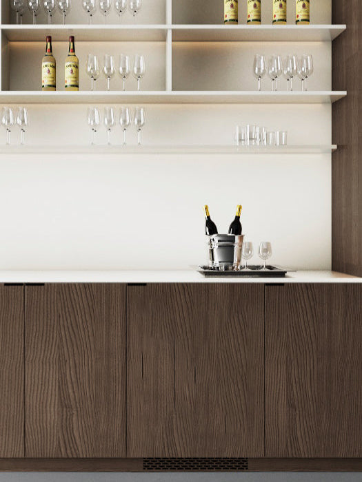 Wine cellar 46 bottles dual zone panel ready, Titanium serie - Wine Cell’R