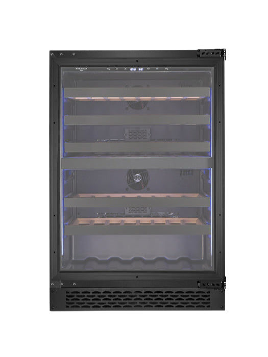 Wine cellar 46 bottles dual zone panel ready, Titanium serie - Wine Cell’R