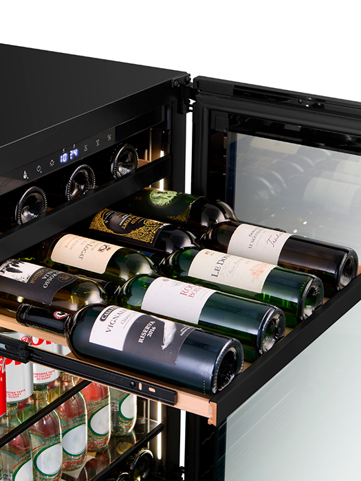 Beverage Centre 16-Bottle & 92-Can  1 Zone Titanium Series- Wine Cell'R