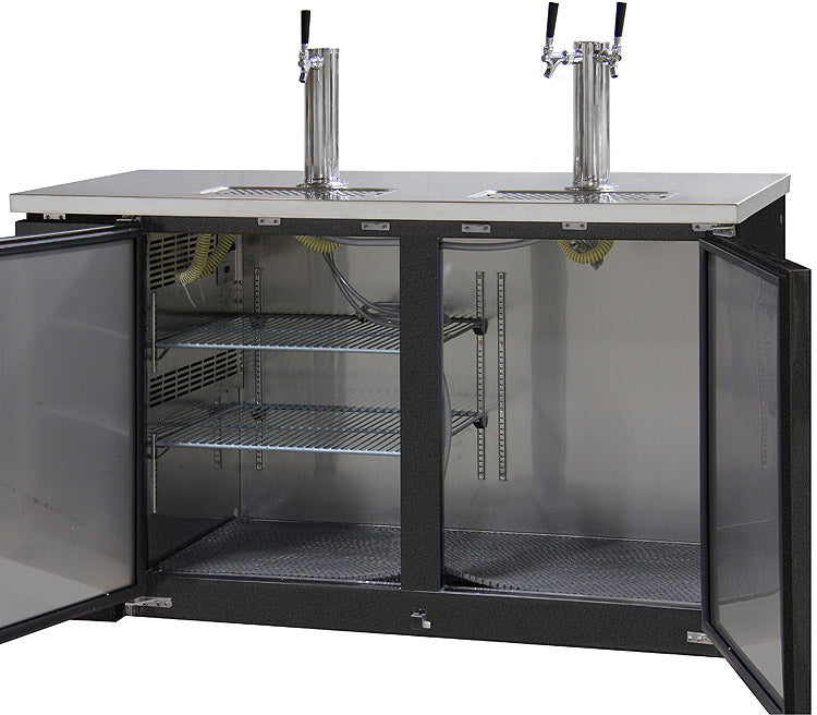 Kegco 61" Wide Black Commercial Kegerator
