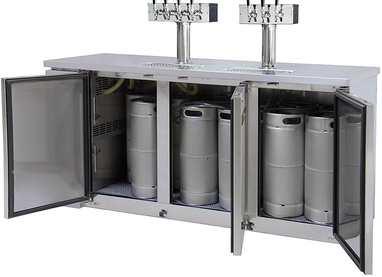 Kegco 6 Faucet Craft Beer Kegerator - Stainless Steel — Toronto