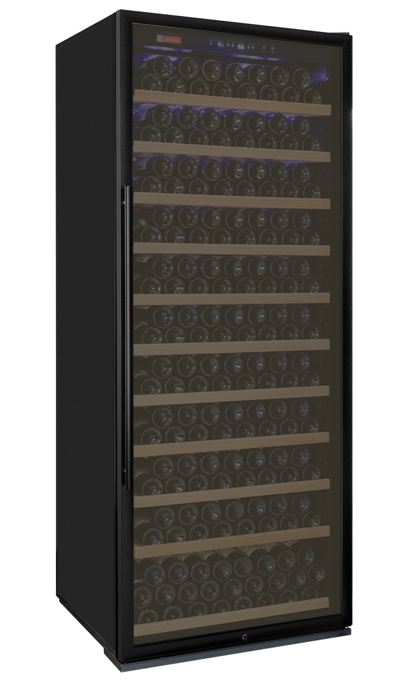 Allavino Vite Series 305 Bottle Single Zone Freestanding Large Capacity Wine Refrigerator with Black Door - Right Hinge