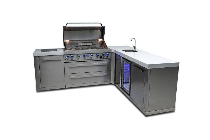 Mont Alpi 805 Island with a 90 Degree Corner and Beverage Center - Image 2