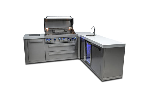 Mont Alpi 805 Island with a 90 Degree Corner and Beverage Center - Image 2