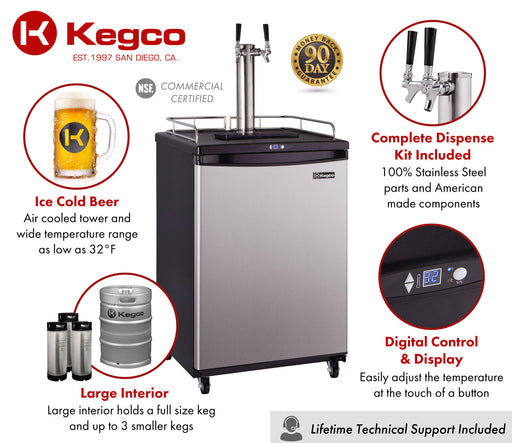 Kegco Z163S-2NK Features