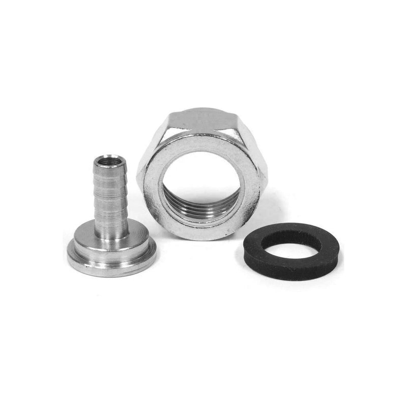 Stainless Steel Beer Shank, 1/4" Bore (6.125" Shank) Assembly    - Toronto Brewing