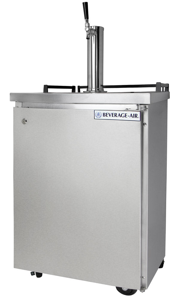 Beverage-Air 24" Wide Single Tap All Stainless Steel Outdoor Commercial Kegerator