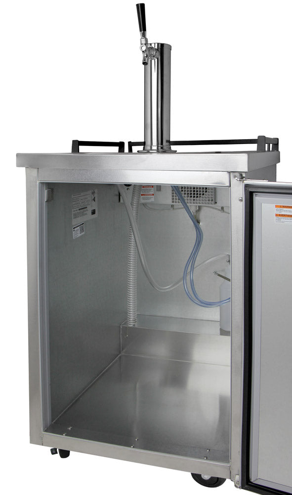 Beverage-Air 24" Wide Single Tap All Stainless Steel Outdoor Commercial Kegerator
