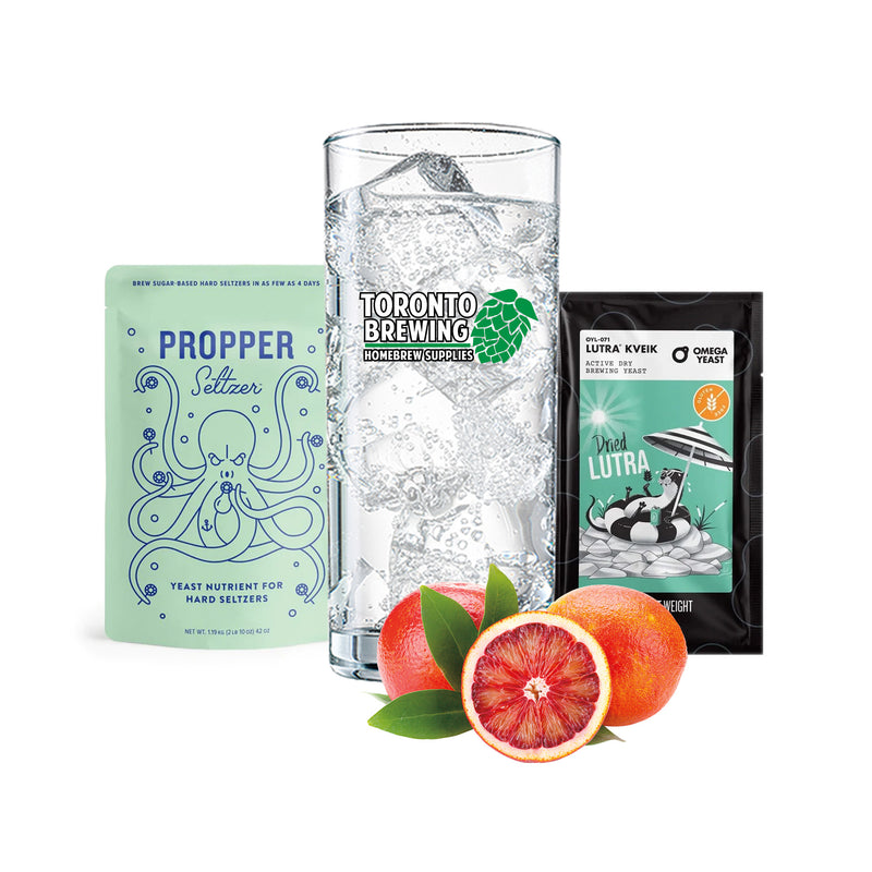 Hard Seltzer Recipe Kit - Blood Orange (5 Gallon/19 Litre)    - Toronto Brewing