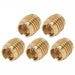 Tap Handle Brass Insert 3/8 UNC (For Faucet Knob) - 5 Pack    - Toronto Brewing