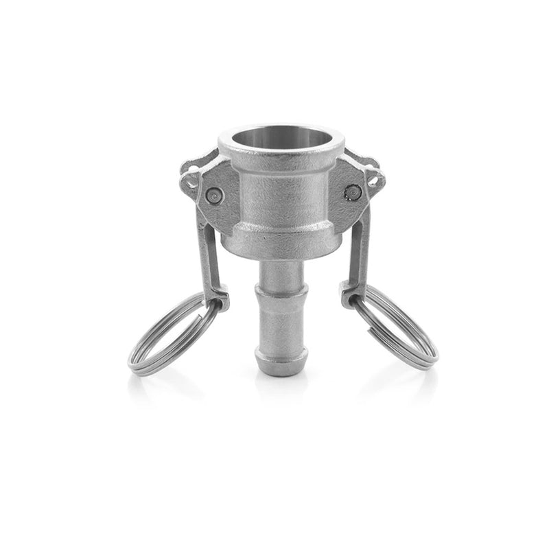 Stainless Steel High Flow Camlock Type C - Female Camlock x 5/8" Barb    - Toronto Brewing