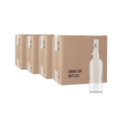 Swingtop Flip Top Glass Bottles | Clear (750 ml) 4 Cases of 12 bottles    - Toronto Brewing
