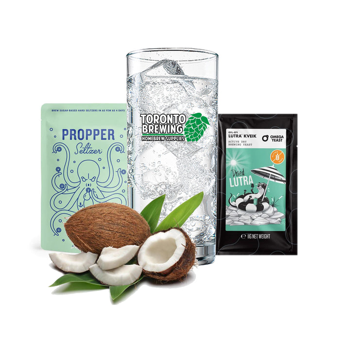 Hard Seltzer Recipe Kit - Coconut (5 Gallon/19 Litre)    - Toronto Brewing