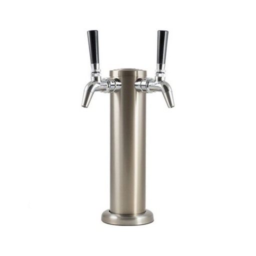 Double Tap Beer Tower - Stainless Steel Nukatap Faucets (Bevlex)    - Toronto Brewing