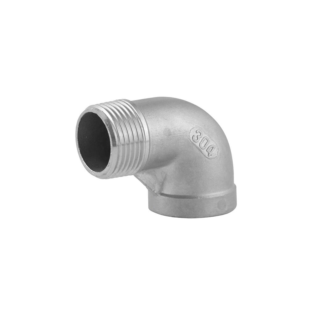 Stainless Steel Street Elbow 1/2" Male Thread by 1/2" Female Thread