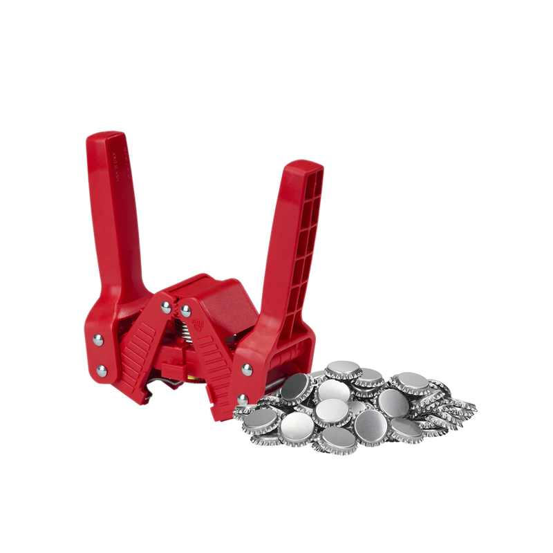 Bottle Capper - Emily Style Ferrari Red and Silver Bottle Caps (144 Pack)    - Toronto Brewing