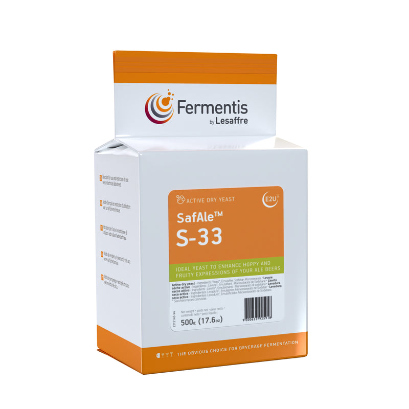 Fermentis | Safale™ S-33 Ale Dry Yeast (500g Brick)