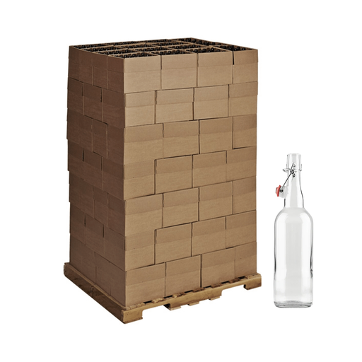 Swingtop Flip Top Glass Bottles | Clear (750 ml) Skid - 84 Cases (1008 Bottles)    - Toronto Brewing