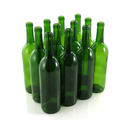 Bordeaux Bottles | Green Glass (750ml) - 12 per Case    - Toronto Brewing