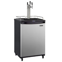 Kegco 24" Wide Homebrew Triple Tap Stainless Steel Commercial/Residential Kegerator