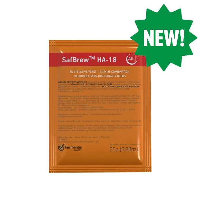 Fermentis | SafBrew™ HA-18 All-in-1 Yeast & Enzyme (25 g)    - Toronto Brewing