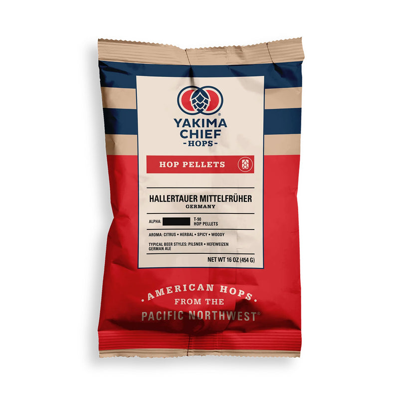 German Hallertau Mittelfruher Pellet Hops 1 lb   - Toronto Brewing