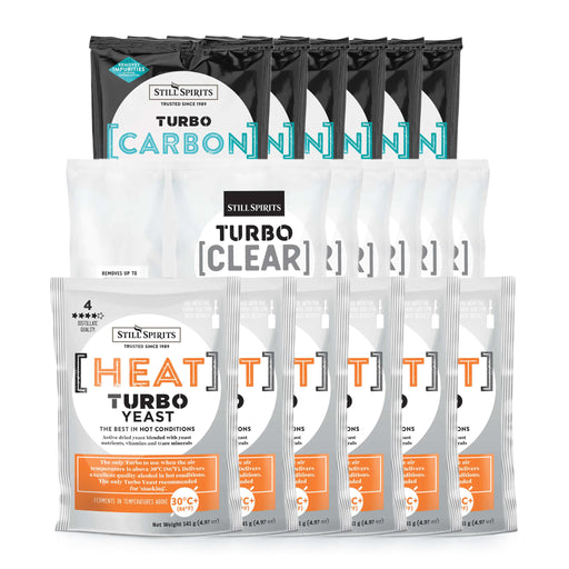 Still Spirits Triple Pack - Turbo Heat, Turbo Carbon and Turbo Clear (Pack of 6)    - Toronto Brewing