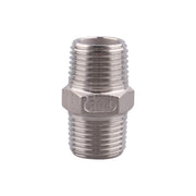 Stainless Steel Hex Nipple (1/2")    - Toronto Brewing