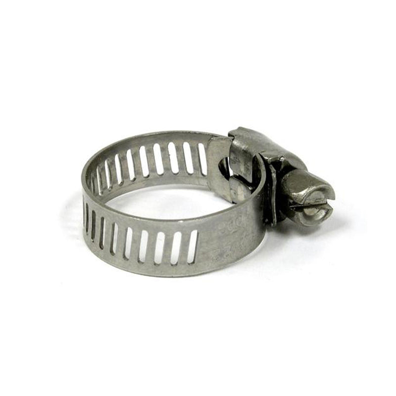 25mm 1-inch Arch High Stainless Steel Pipe Strap Clamp Clip Silver Tone