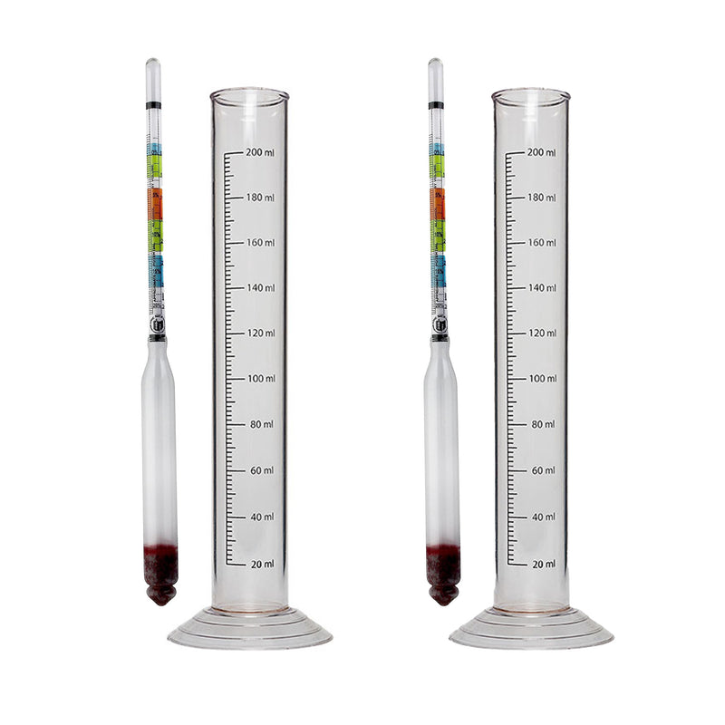 Triple Scale Hydrometer and Test Jar - 2 Pack    - Toronto Brewing