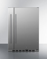 Summit | Shallow Depth Built-In Outdoor All-Refrigerator With Slide-Out Storage Compartment (SPR196OS24)    - Toronto Brewing