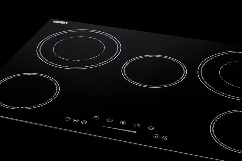 Summit | 30" Wide 208-240V 5-Burner Radiant Cooktop (CR5B30T7B)    - Toronto Brewing