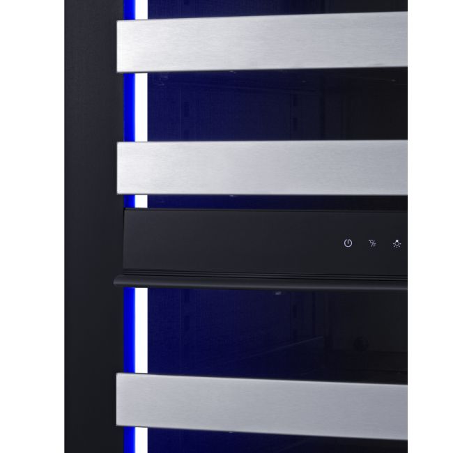 SUMMIT 24" Wide Dual Zone Wine Cellar (Panel Not Included) SDHWC98PNRLHD