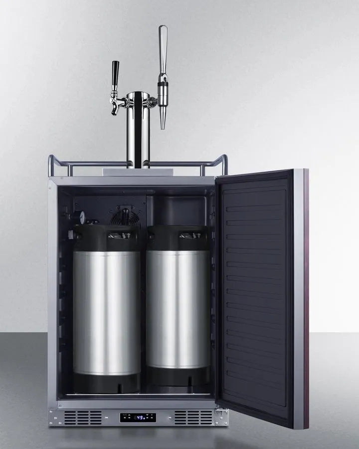 Summit | 24" Wide Built-In Cold Brew/Nitro Coffee Kegerator (Panel Not Included) SBC682PNRCMTWIN - Toronto Brewing