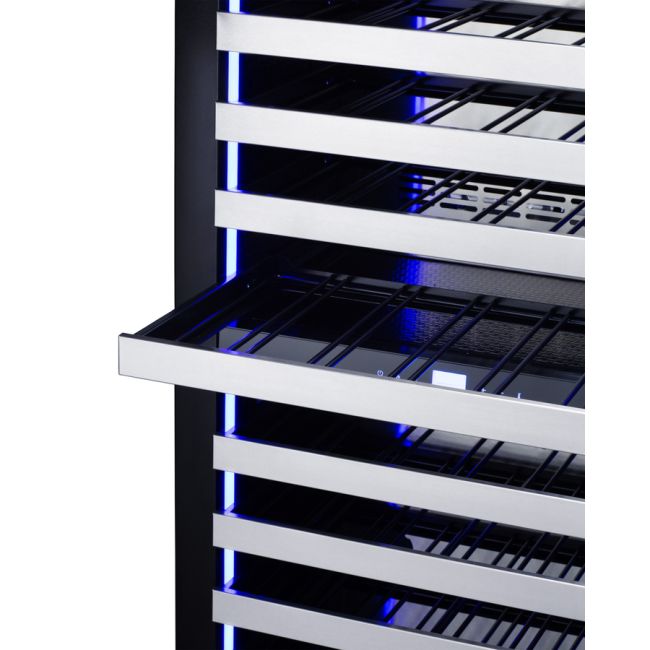 SUMMIT 24" Wide Dual Zone Wine Cellar (Panel Not Included) SDHWC98PNR