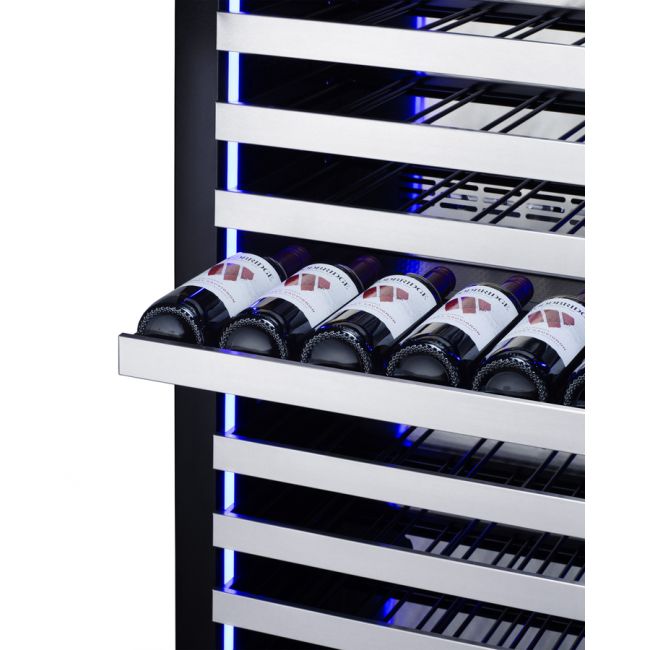SUMMIT 24" Wide Dual Zone Wine Cellar (Panel Not Included) SDHWC98PNRLHD