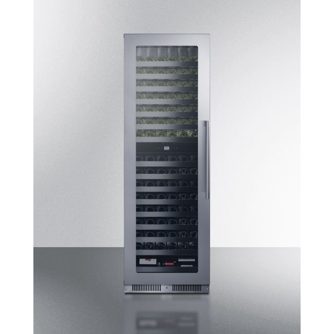 SUMMIT 24" Wide Dual Zone Wine Cellar SDHWC98LHD