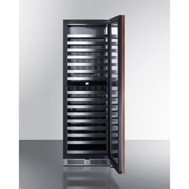 SUMMIT 24" Wide Dual Zone Wine Cellar (Panel Not Included) SDHWC98PNR