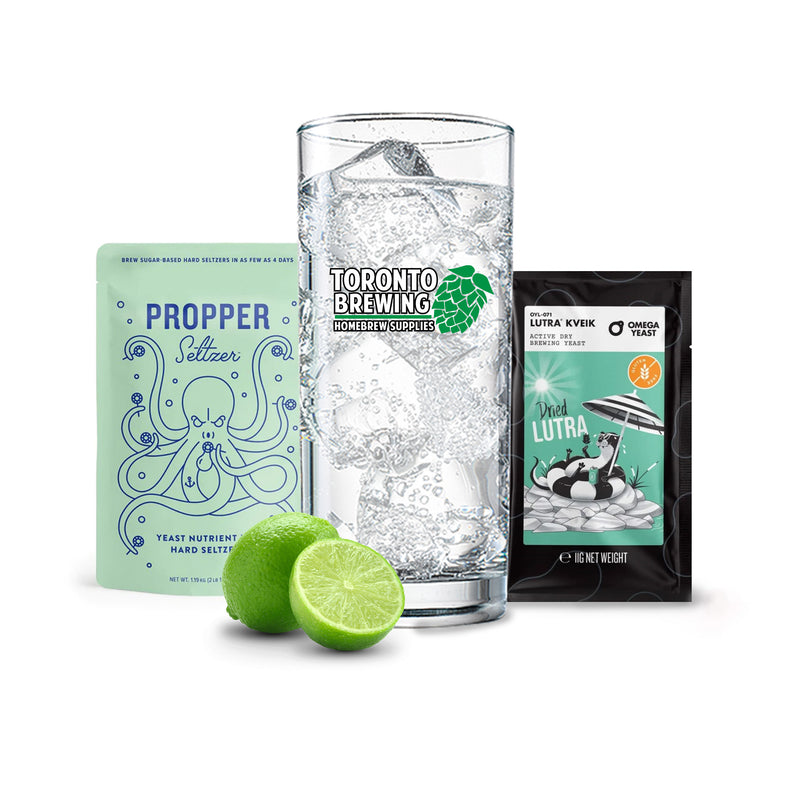 Hard Seltzer Recipe Kit - Lime (5 Gallon/19 Litre)    - Toronto Brewing