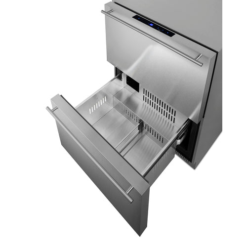 Summit | 24" Wide 2-Drawer All-Refrigerator, ADA Compliant, Stainless Interior (ADRD241CSS)    - Toronto Brewing