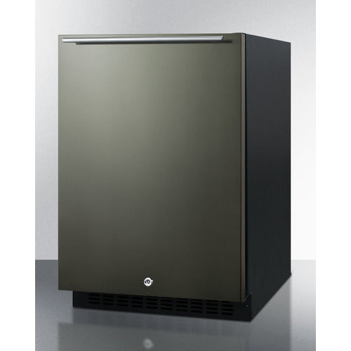 Summit | 24" Wide Built-In All-Refrigerator, ADA Compliant (AL54) Black Stainless (AL54KSHH) Right Hand  - Toronto Brewing