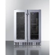 Summit | 24" Wide Built-In Dual Zone Produce Refrigerator, ADA Compliant (ALFD24WBVPANTRY)    - Toronto Brewing