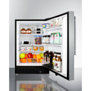 Summit | 21" Wide Built-In All-Refrigerator with Professional Style Handle, ADA Compliant (ALR47BCSSHV)    - Toronto Brewing